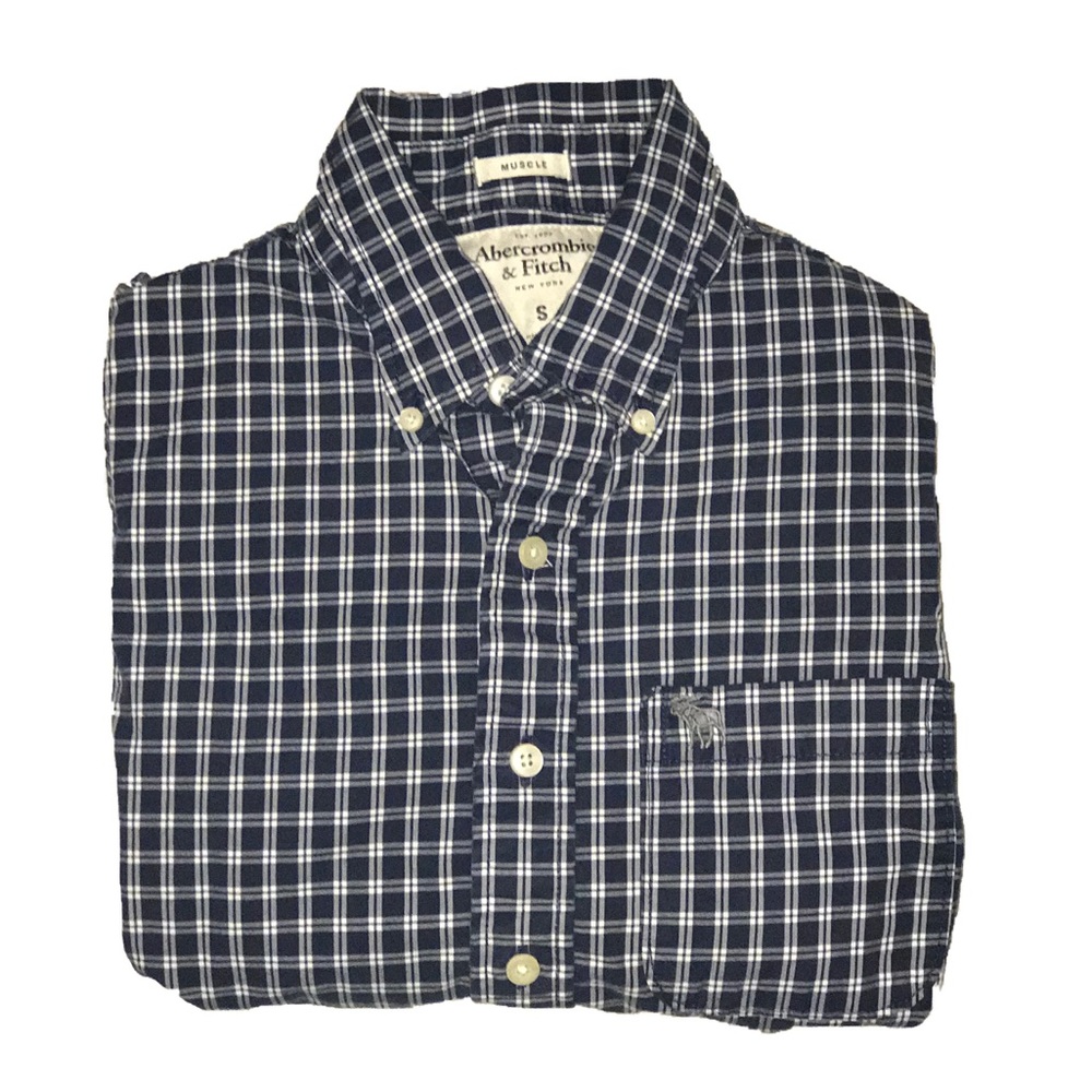 (ABERCROMBIE & FITCH) Boys Long-Sleeve Button Down